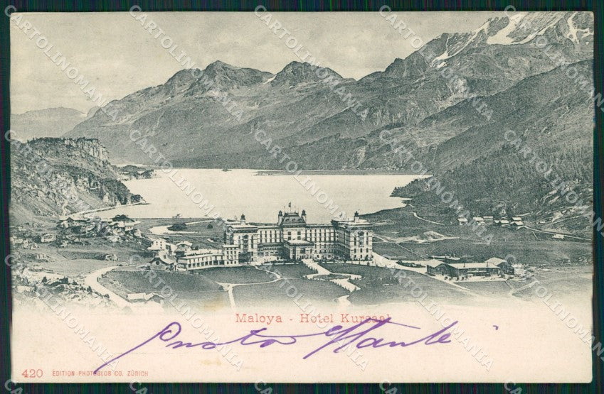 Swiss Schweiz Graubunden St Moritz Maloja AK ansichtskarten XC8463 – fronte