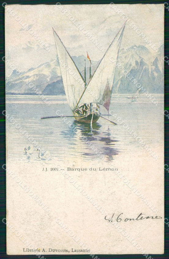 Swiss Schweiz Genf Geneve Genfersee Leman AK ansichtskarten XC8466 – fronte