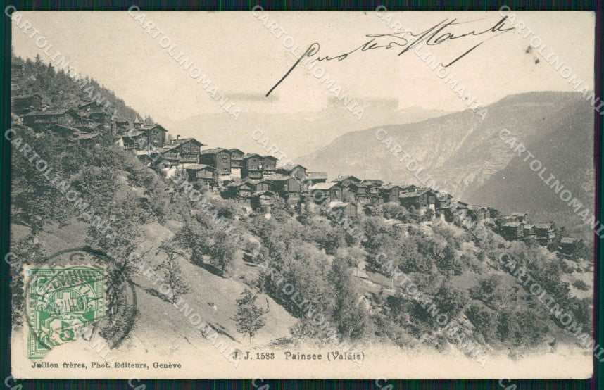 Swiss Schweiz Wallis Painsee Valais AK ansichtskarten XC8474 – fronte