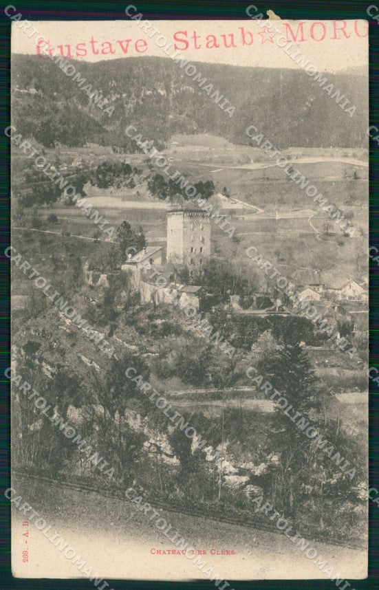 Swiss Schweiz Waadt Les Clees Chateau des Clees CORNER CREASED AK XC8477 – fronte