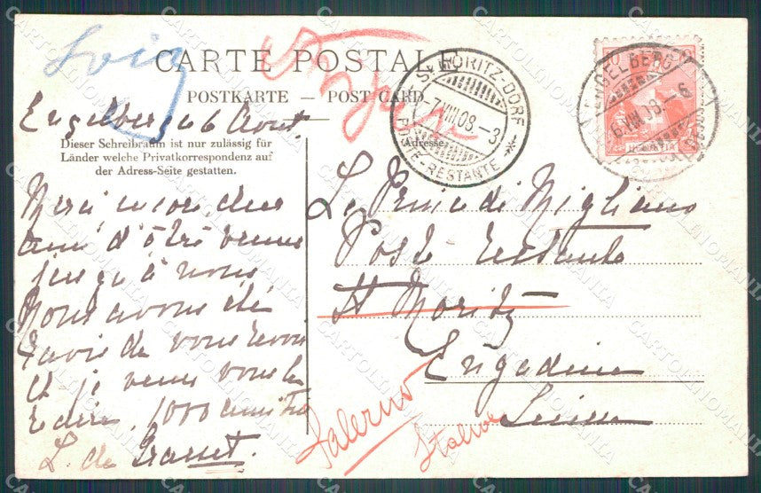 Swiss Schweiz Obwalden Engelberg AK ansichtskarten XC8483 – retro