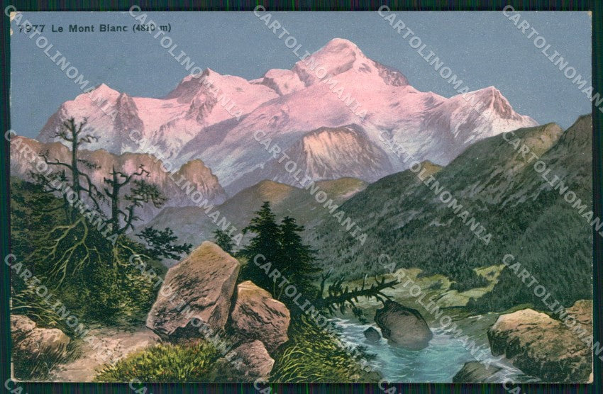 Swiss Schweiz Wallis Val Ferret Mont Blanc CORNER CREASED ansichtskarten XC8484 – fronte