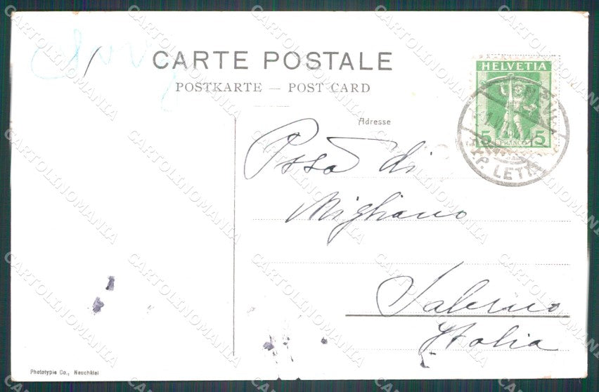 Swiss Schweiz Wallis Val Ferret Mont Blanc CORNER CREASED ansichtskarten XC8484 – retro