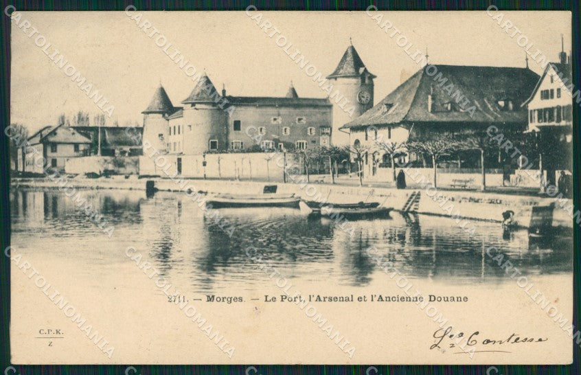 Swiss Schweiz Waadt Morges Port AK ansichtskarten XC8491 – fronte