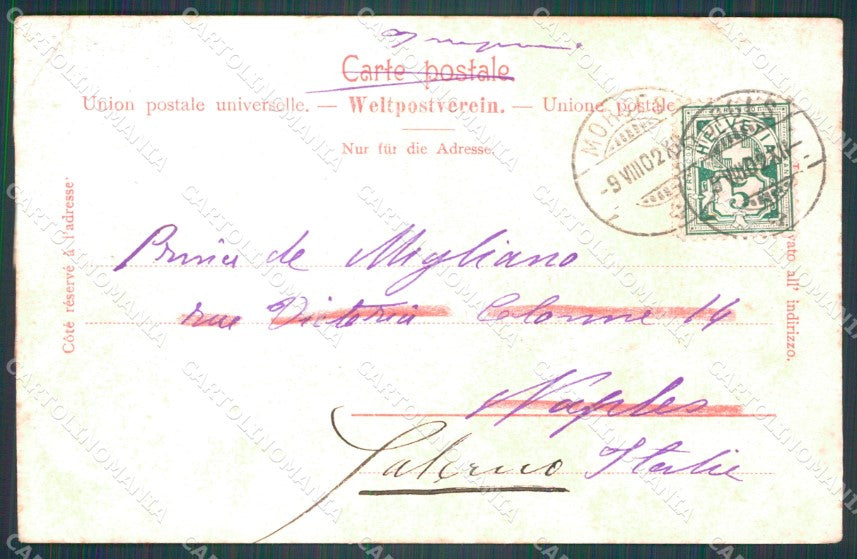 Swiss Schweiz Waadt Echichens CORNER CREASED AK ansichtskarten XC8495 – retro