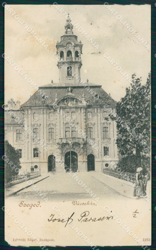 Hungary Ungarn Szeged ABRADED AK ansichtskarten XC8504 – fronte