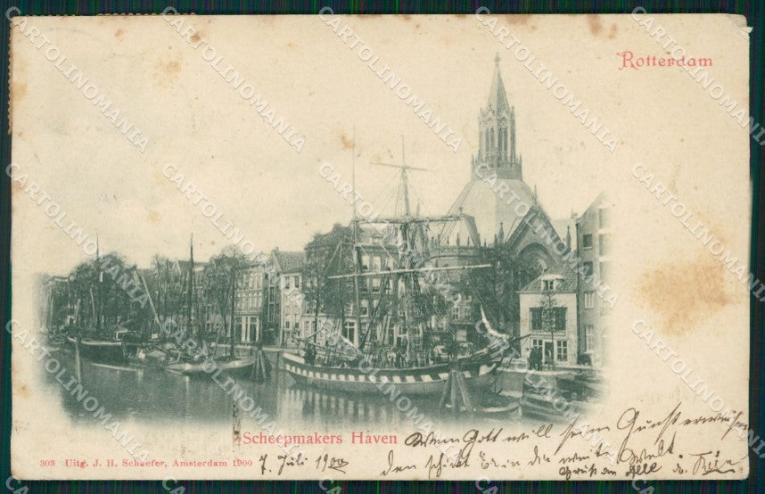 Netherlands Rotterdam Scheepmakers Haven AK ansichtskarten XC8505 – fronte