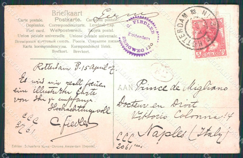 Netherlands Rotterdam CORNER CREASED AK ansichtskarten XC8506 – retro