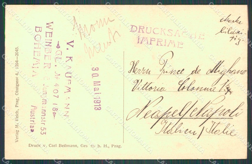 Czech Republic Prag Praha Palacky Monument AK ansichtskarten XC8515 – retro