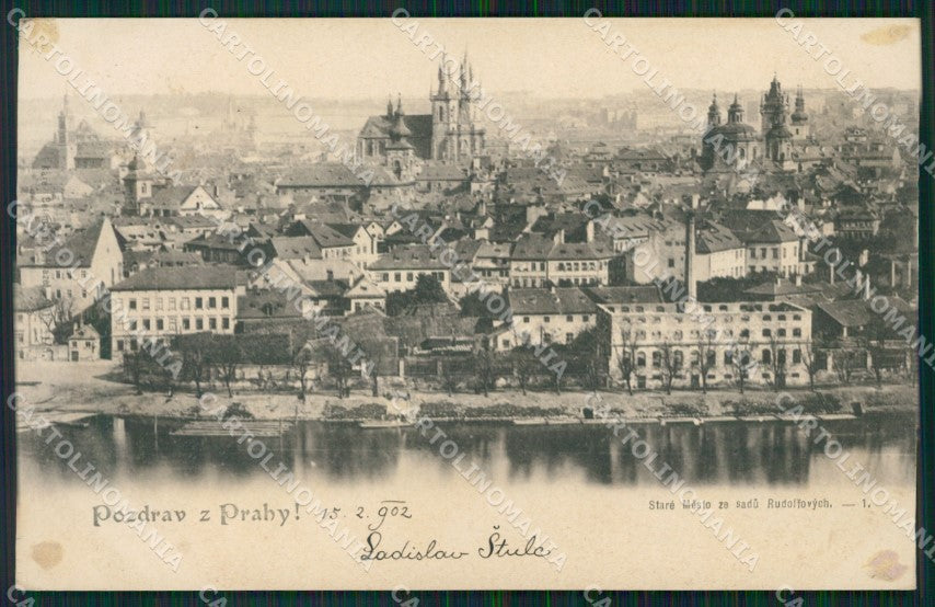 Czech Republic Prag Praha ABRADED AK ansichtskarten XC8524 – fronte
