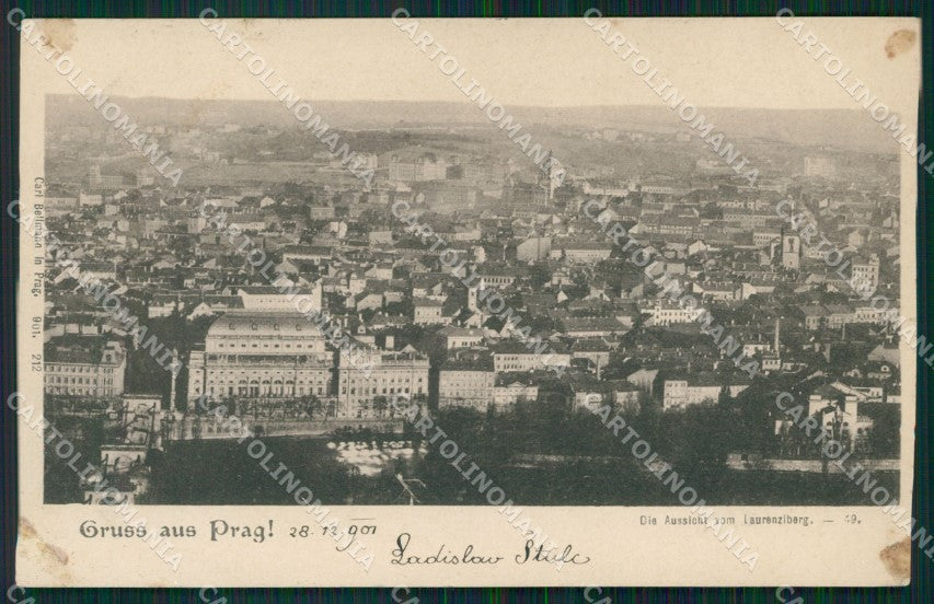 Czech Republic Prag Praha ABRADED AK ansichtskarten XC8525 – fronte