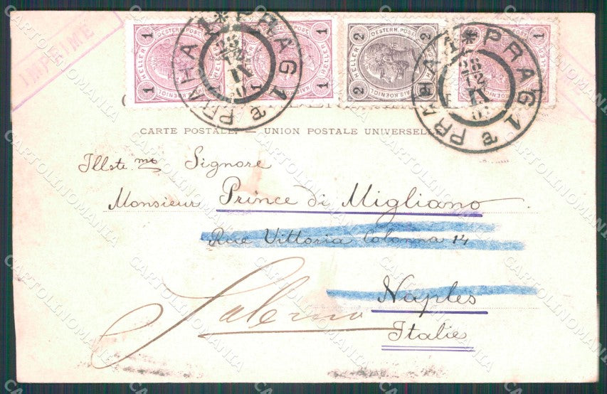 Czech Republic Prag Praha ABRADED AK ansichtskarten XC8525 – retro