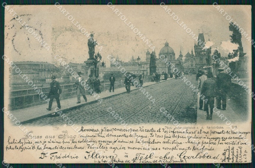 Czech Republic Prag Praha ABRADED AK ansichtskarten XC8529 – fronte