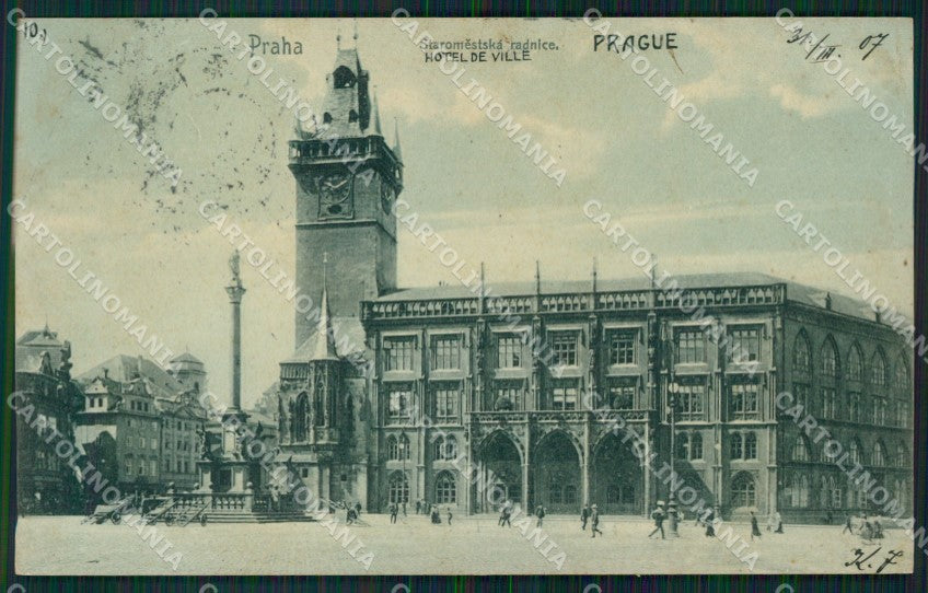 Czech Republic Prag Praha Hotel de Ville AK ansichtskarten XC8549 – fronte