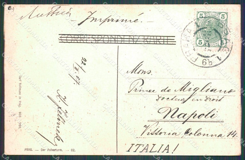 Czech Republic Prag Praha Der Pulverturm AK ansichtskarten XC8558 – retro