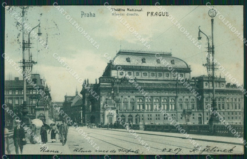 Czech Republic Prag Praha Theater AK ansichtskarten XC8559 – fronte