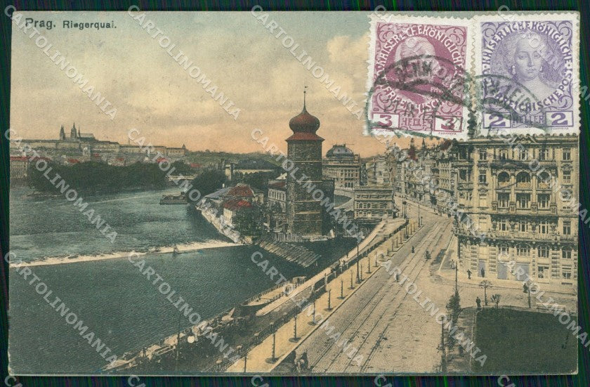 Czech Republic Prag Praha Riegerquai AK ansichtskarten XC8565 – fronte