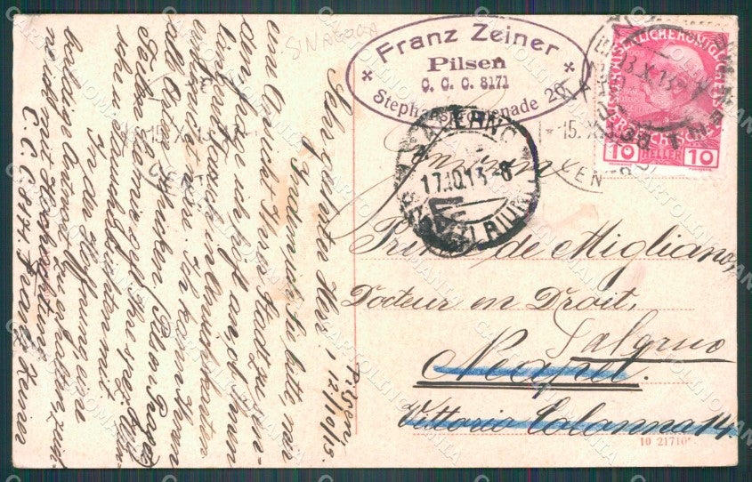 Czech Republic Plzen Pilsen Theater CORNER CREASED AK ansichtskarten XC8570 – retro