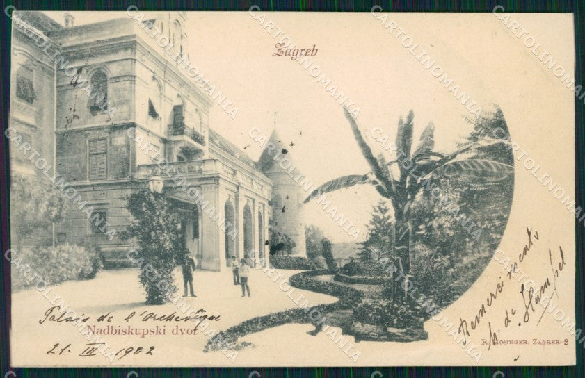 Kroatien Croazia Croatia Zagreb Nadbiskupski dvor AK ansichtskarten XC8591 – fronte