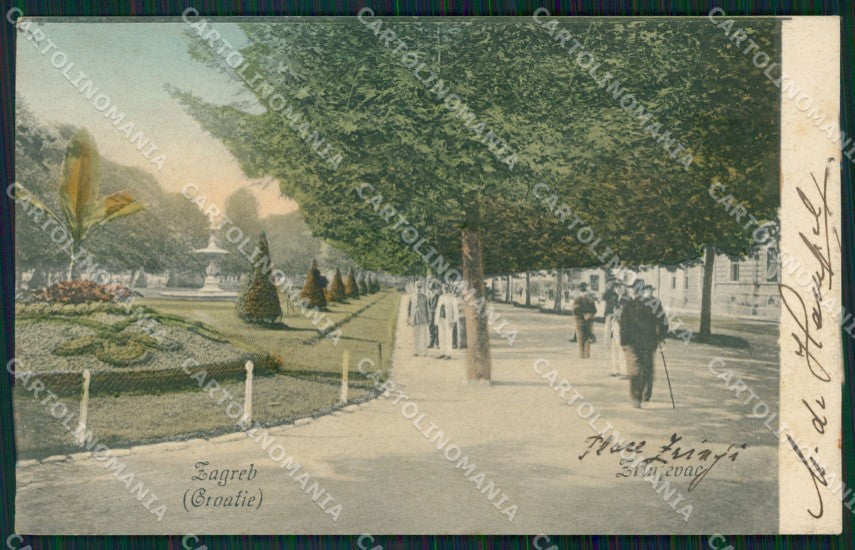 Kroatien Croazia Croatia Zagreb Zrinjevac AK ansichtskarten XC8596 – fronte