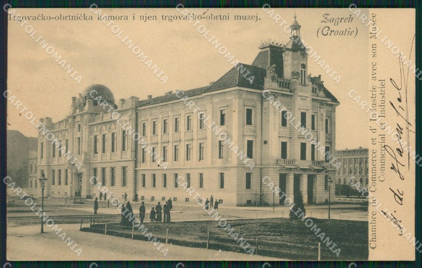Kroatien Croazia Croatia Zagreb Chambre de Commerce AK ansichtskarten XC8607 – fronte