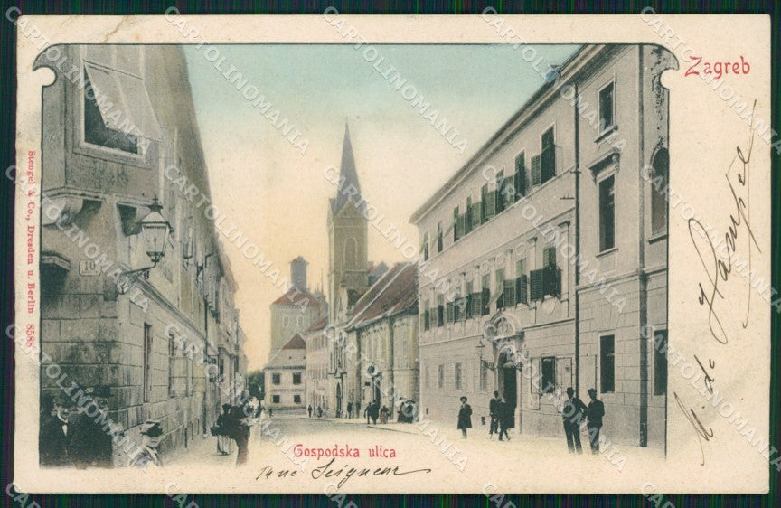 Kroatien Croazia Croatia Zagreb Gospodska WRINKLES AK ansichtskarten XC8612 – fronte