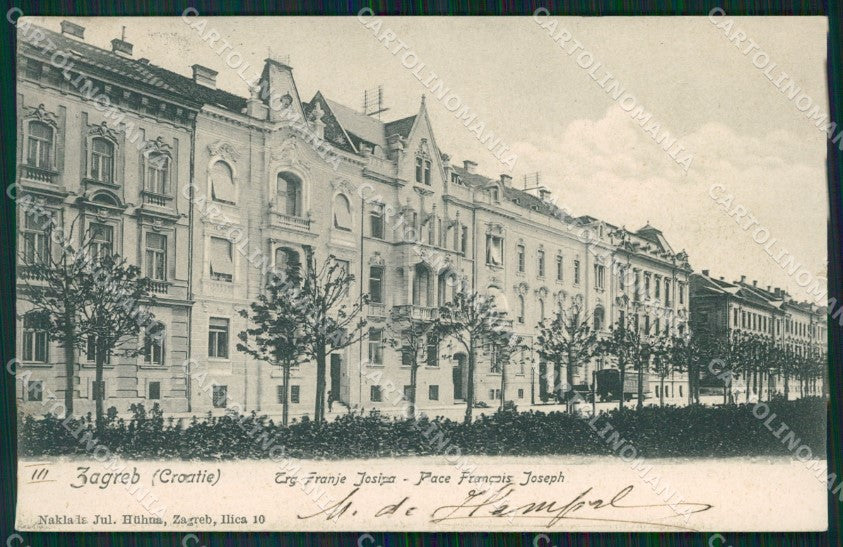 Kroatien Croazia Croatia Zagreb Place Francois Joseph AK ansichtskarten XC8614 – fronte