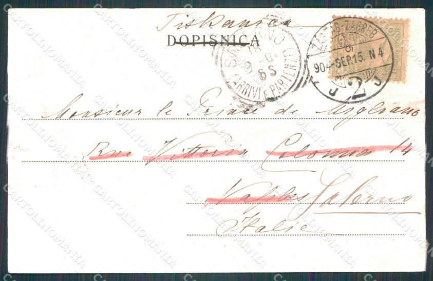 Kroatien Croazia Croatia Zagreb Place Francois Joseph AK ansichtskarten XC8614 – retro