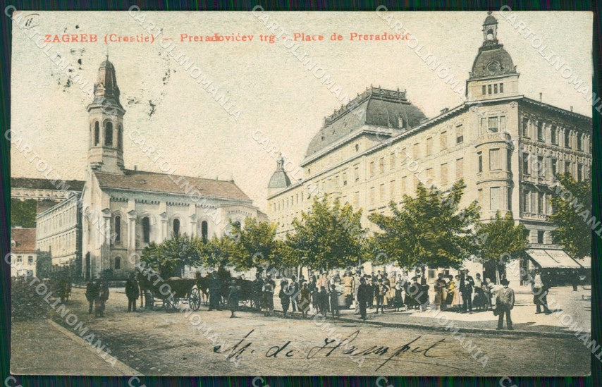 Kroatien Croazia Croatia Zagreb Preradovic Place AK ansichtskarten XC8619 – fronte