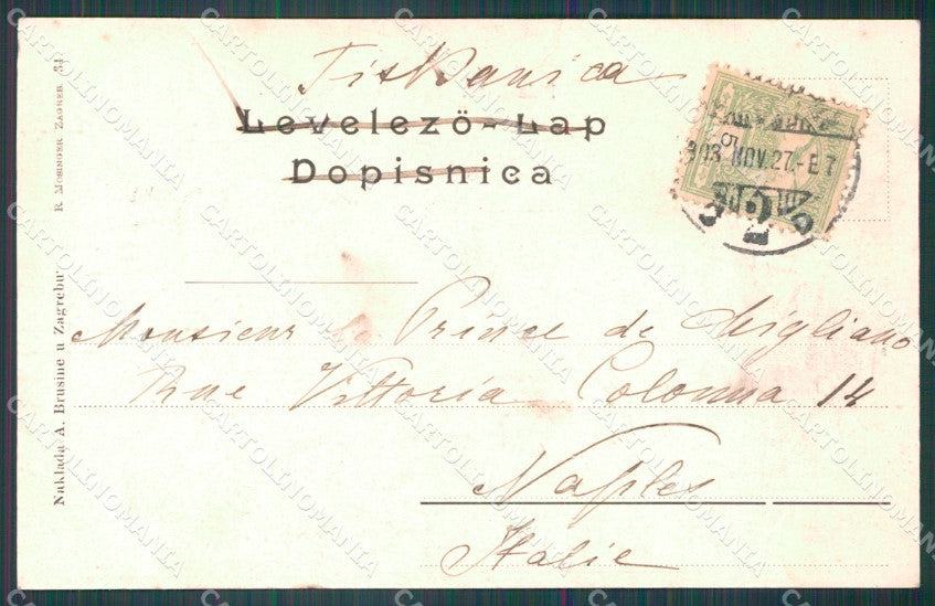 Kroatien Croazia Croatia Zagreb Palaca kr financ ravnateljstva TEAR AK XC8626 – retro