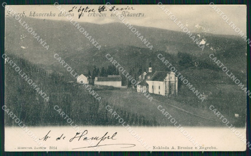 Kroatien Croazia Croatia Zagreb sv Ksavera ABRADED AK ansichtskarten XC8628 – fronte