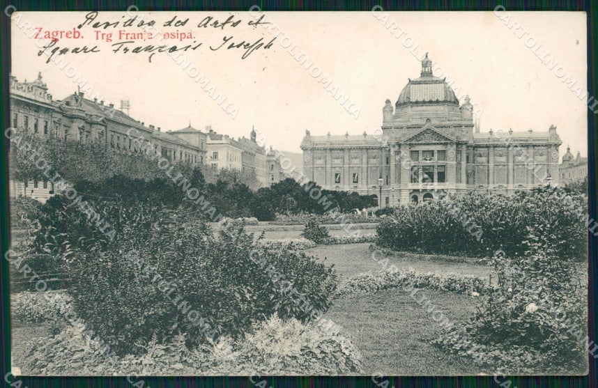 Kroatien Croazia Croatia Zagreb Trg Franje Josipa AK ansichtskarten XC8640 – fronte