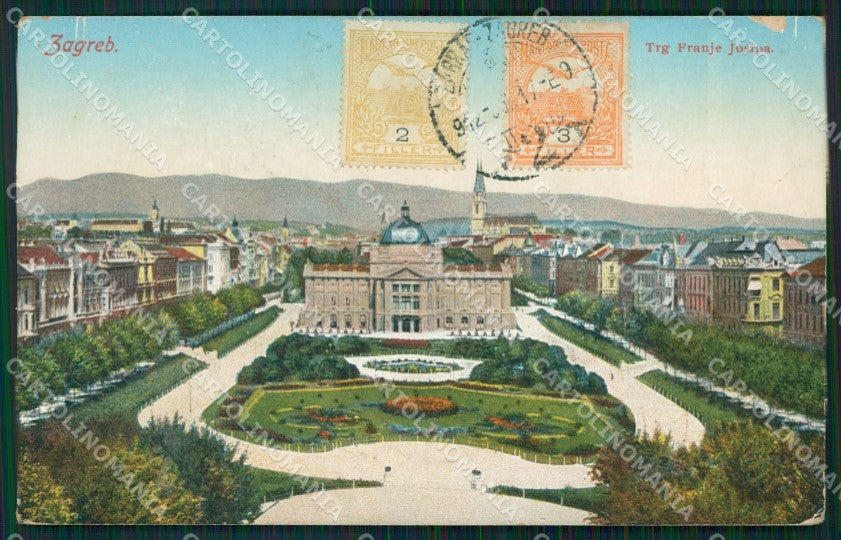 Kroatien Croazia Croatia Zagreb Trg Franje Josipa AK ansichtskarten XC8644 – fronte