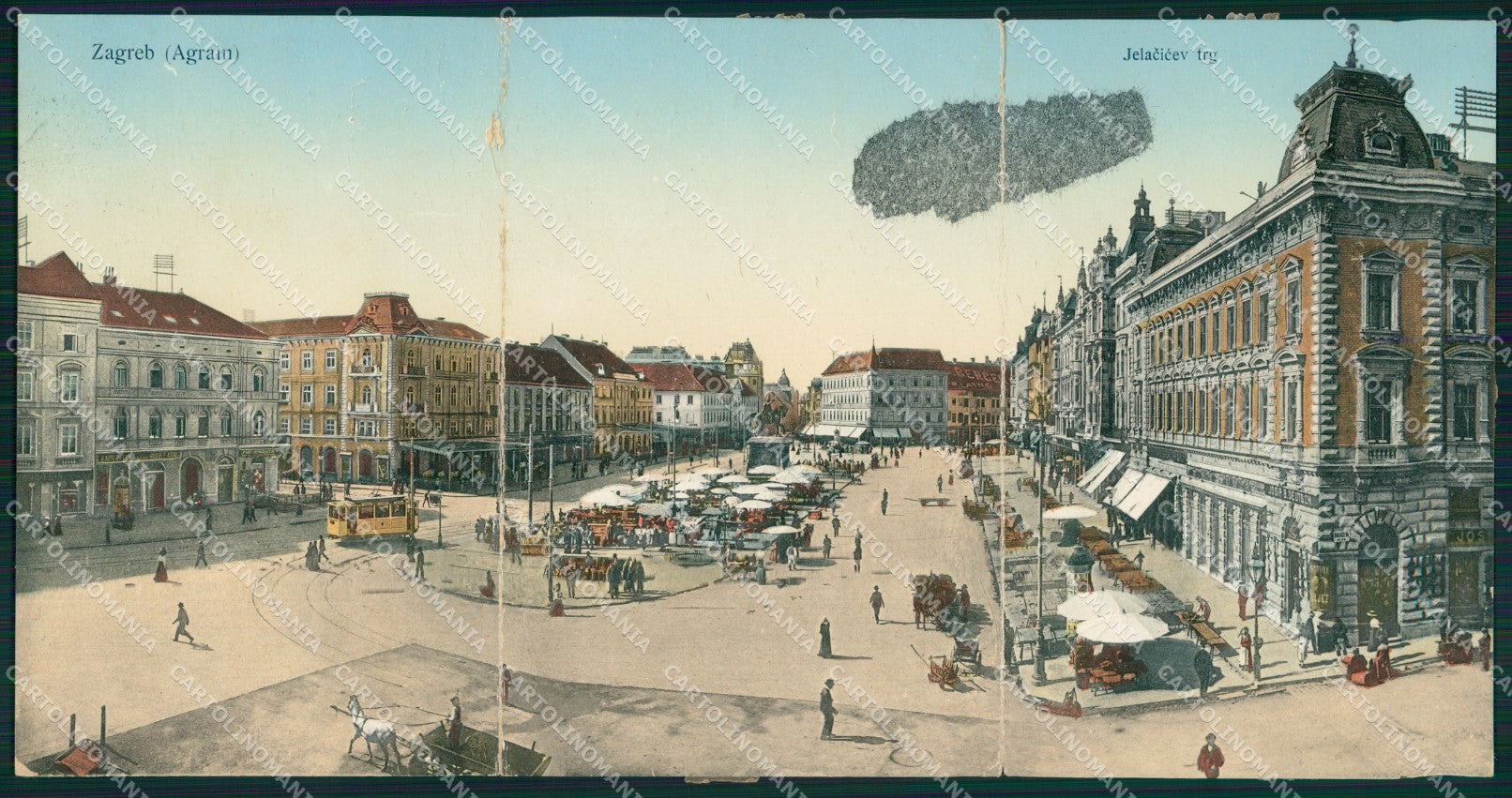Kroatien Croazia Croatia Zagreb Jelacicev trg AK ansichtskarten XC8655 – fronte
