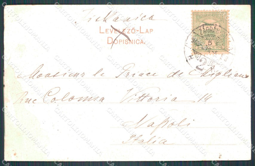 Kroatien Croazia Croatia Zagreb TEARED AK ansichtskarten XC8662 – retro