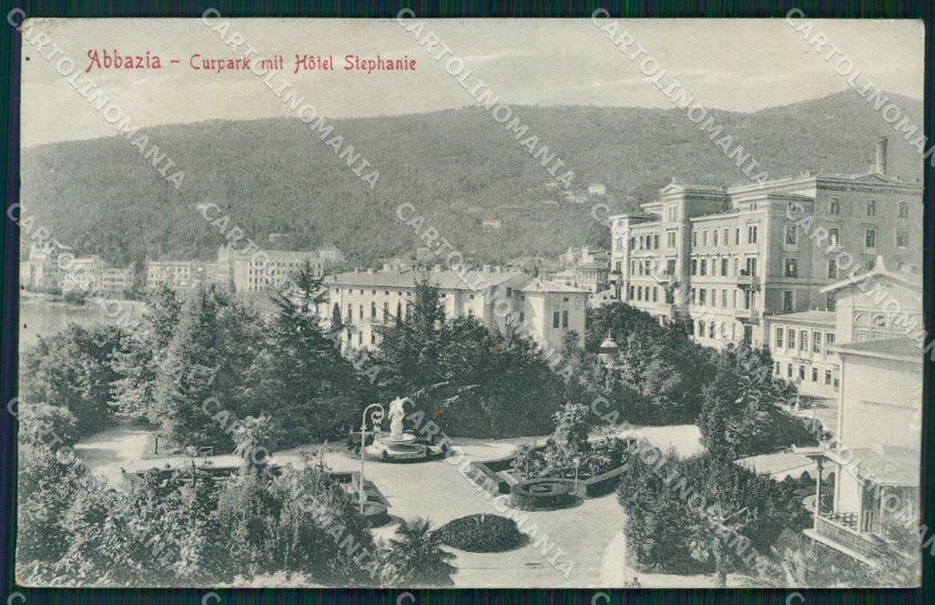 Kroatien Croazia Croatia Opatija Abbazia CREASED AK ansichtskarten XC8726 – fronte