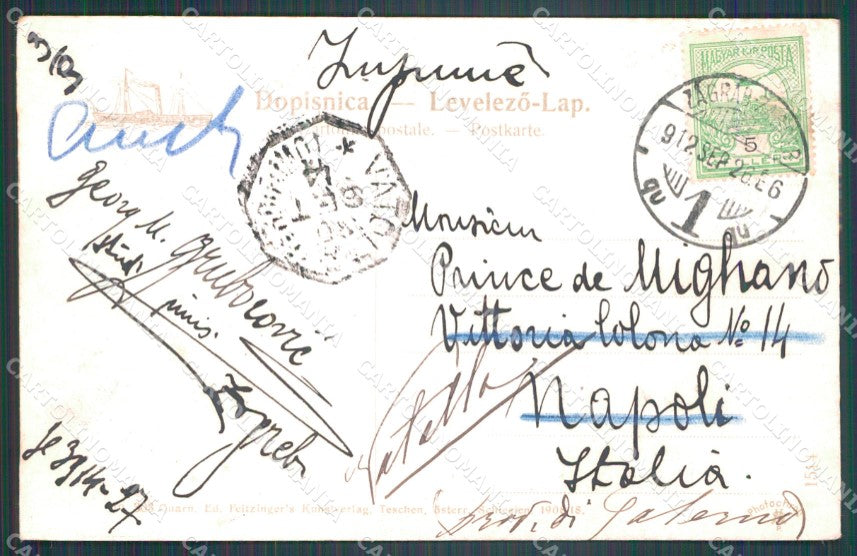 Kroatien Croazia Croatia Senj Zengg CORNER CREASED AK ansichtskarten XC8734 – retro