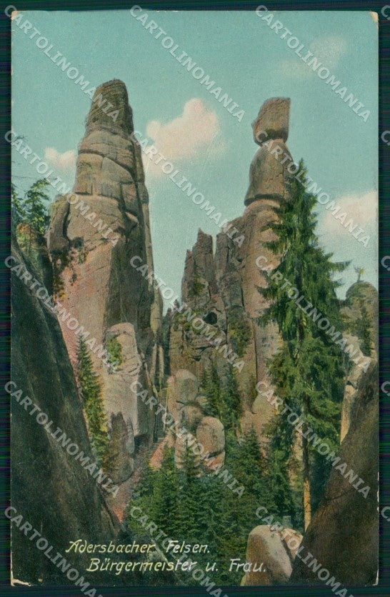 Czech Republic Adrspach Adersbach Weckelsdorfer Felsenstadt AK XC8767 – fronte
