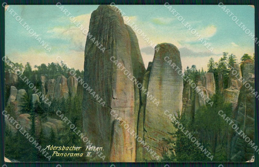 Czech Republic Adrspach Adersbach Weckelsdorfer Felsenstadt AK XC8769 – fronte