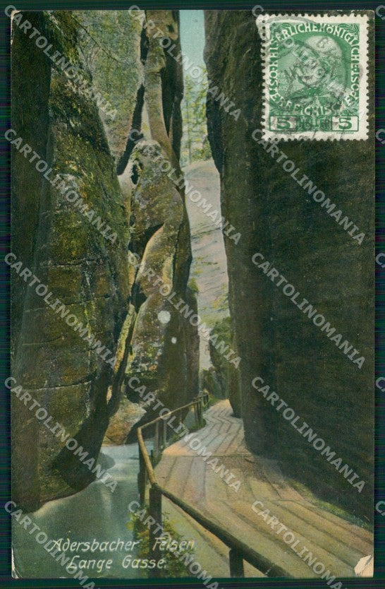 Czech Republic Adrspach Adersbach Weckelsdorfer Felsenstadt AK XC8770 – fronte