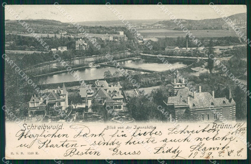 Czech Republic Brno Brunn CREASED AK ansichtskarten XC8783 – fronte