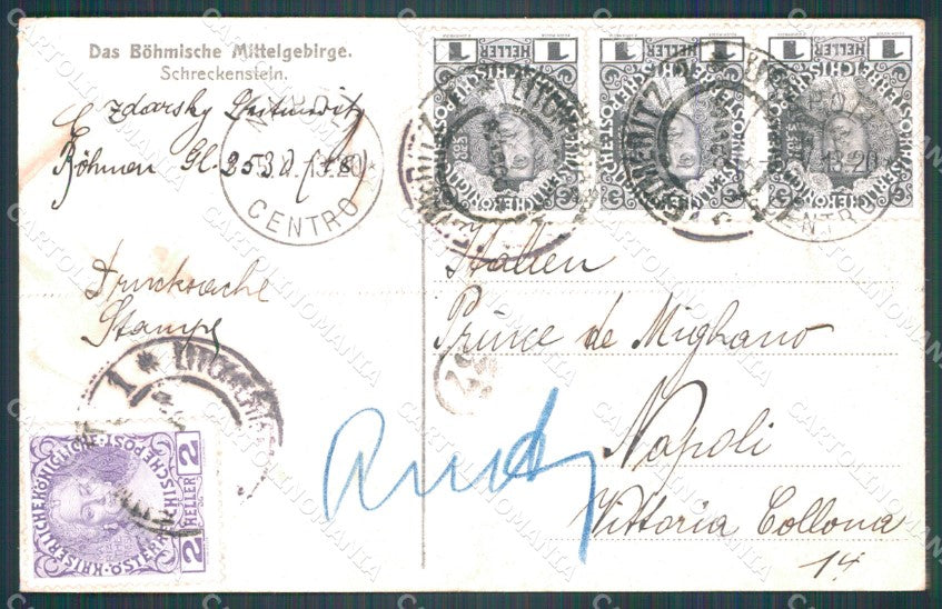 Czech Republic Usti nad Labem Bohmische Mittelgebirge Strekov Castle AK XC8803 – retro