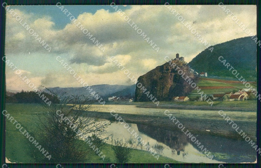 Czech Republic Bohmische Mittelgebirge Usti nad Labem Strekov Castle AK XC8808 – fronte