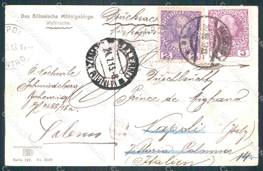 Czech Republic Bohmische Mittelgebirge Valtirov Velke Brezno AK XC8811 – retro