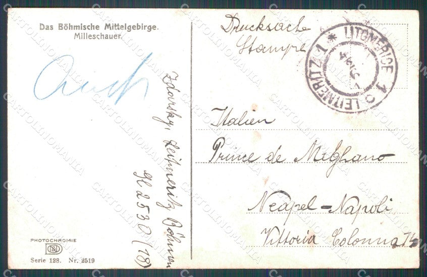 Czech Republic Bohmische Mittelgebirge Milesovka AK ansichtskarten XC8816 – retro