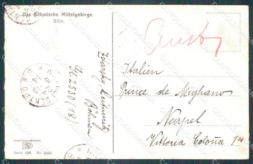 Czech Republic Bohmische Mittelgebirge Bilina Bilin AK ansichtskarten XC8818 – retro