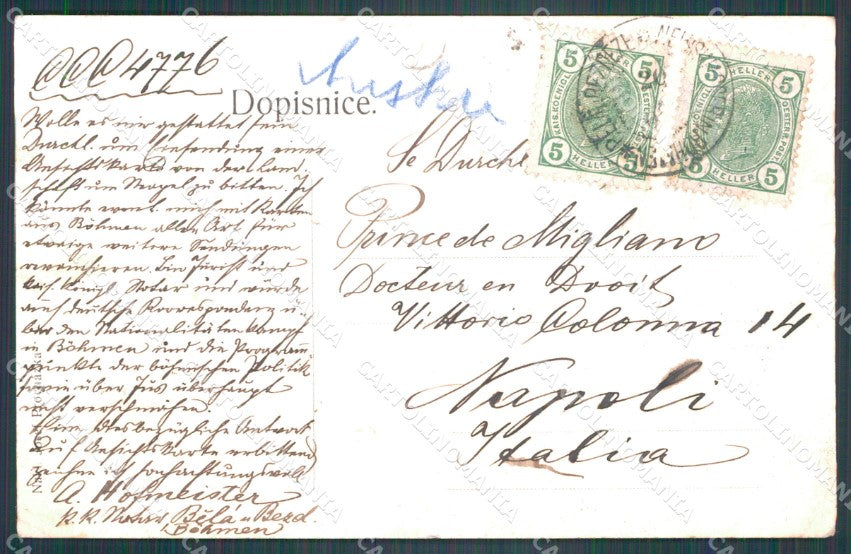 Czech Republic Bela pod Bezdezem CREASED HOLE AK ansichtskarten XC8841 – retro