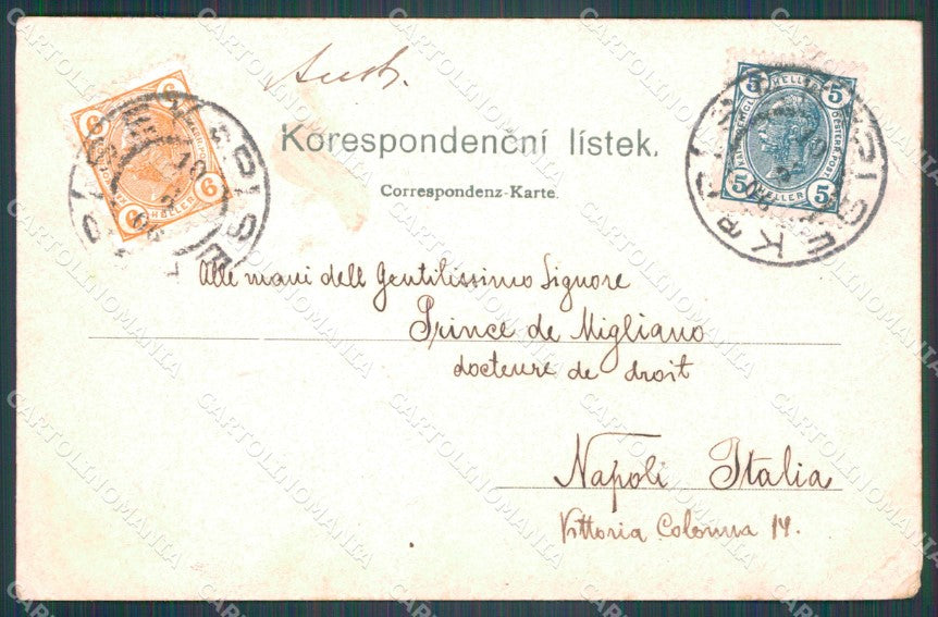 Czech Republic Hluboka nad Vltavou Schloss Frauenberg CORNER CREASED AK XC8864 – retro