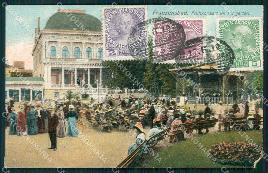 Czech Republic Frantiskovy Lazne Franzensbad ABRADED AK ansichtskarten XC8865 – fronte