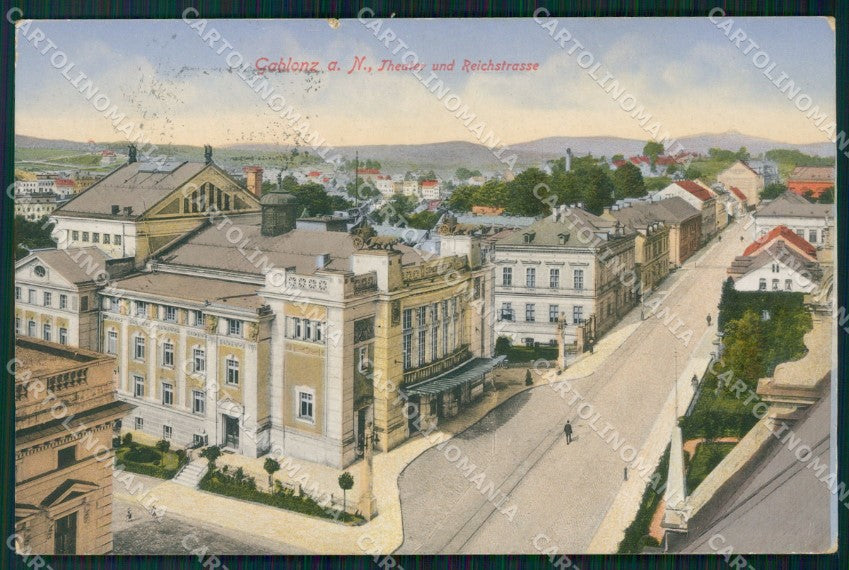 Czech Republic Jablonec nad Nisou Gablonz TEARED AK ansichtskarten XC8885 – fronte